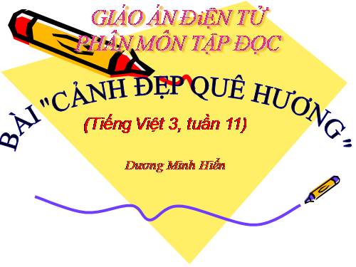 Tuần 12. Cảnh đẹp non sông