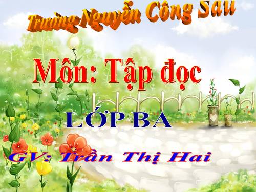 Tuần 29. Buổi học thể dục