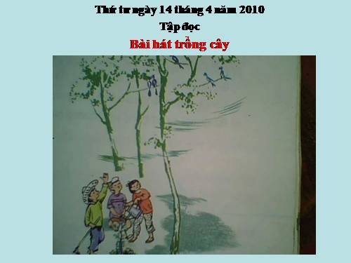 Tuần 31. Bài hát trồng cây