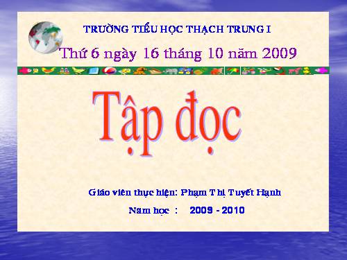 Tuần 8. Tiếng ru