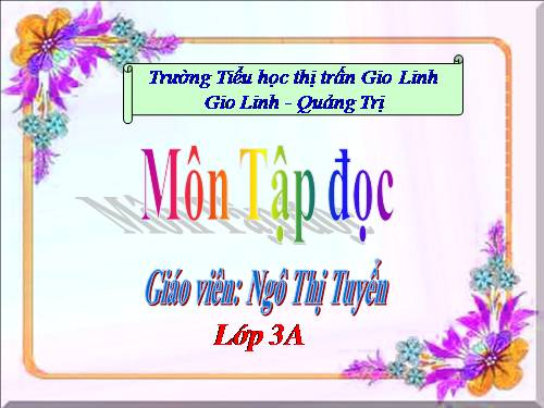 Tuần 22. Cái cầu