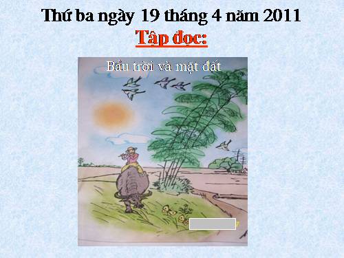 Tuần 33. Cóc kiện Trời