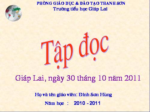 Tuần 8. Tiếng ru