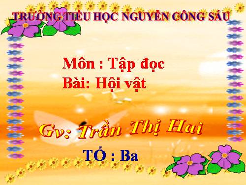 Tuần 25. Hội vật