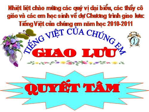 TIẾNG VIỆT CỦA CHÚNG EM