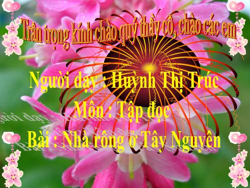 Tuần 15. Nhà rông ở Tây Nguyên