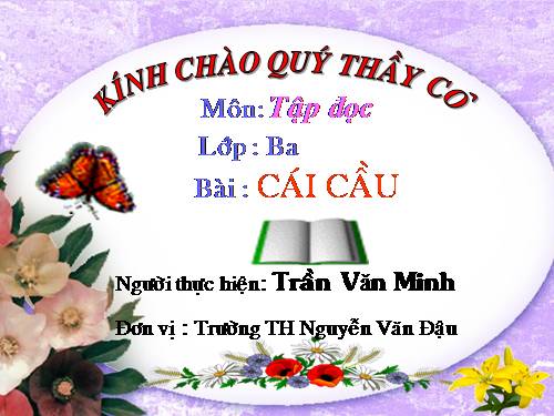 Tuần 22. Cái cầu