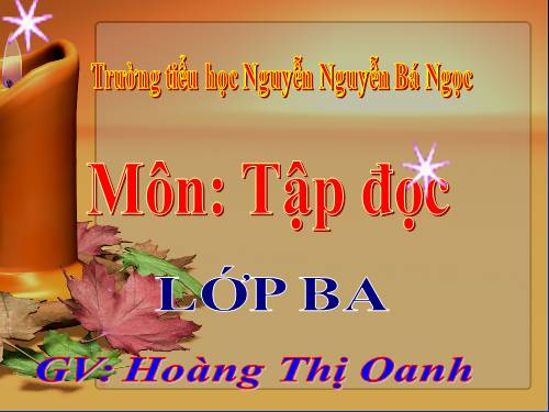 Tuần 17. Anh Đom Đóm