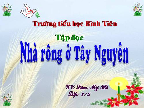 Tuần 15. Nhà rông ở Tây Nguyên