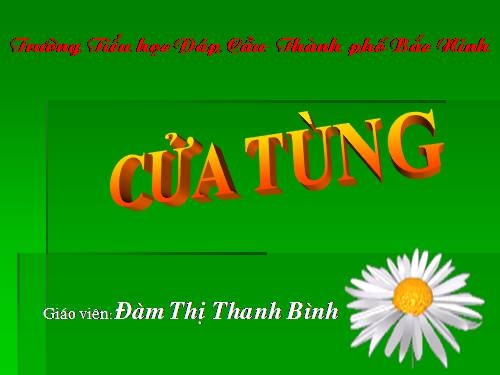 Tuần 13. Cửa Tùng