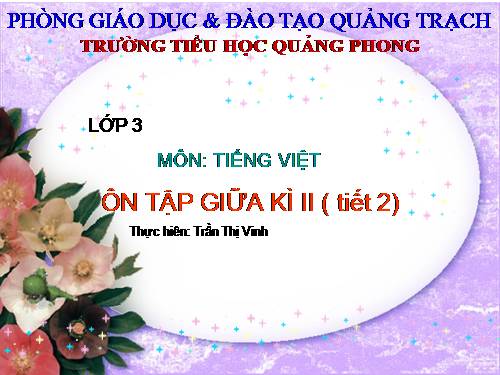 Tuần 35. Ôn tập Cuối Học kì II