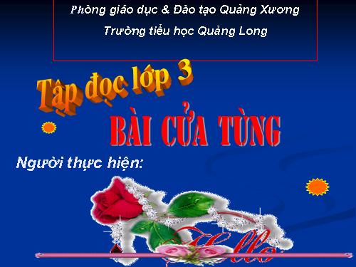 Tuần 13. Cửa Tùng