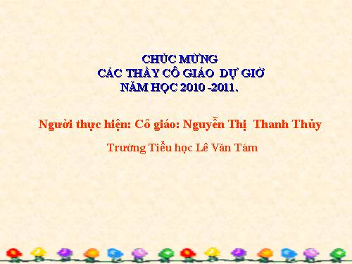 Tuần 8. Tiếng ru