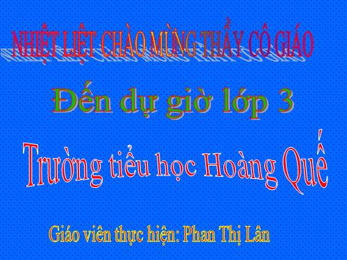 Tuần 8. Tiếng ru