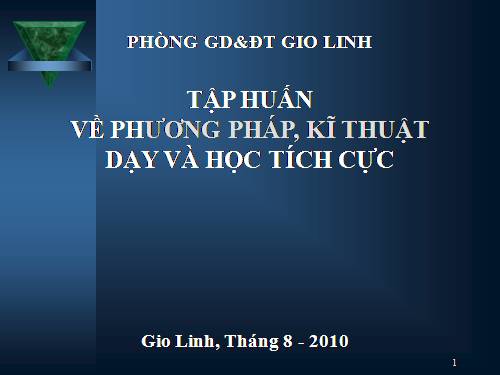 Tài liệu BDTX Hè 2010