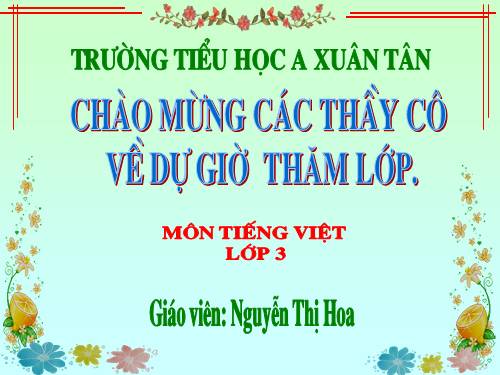 Tuần 30. Một mái nhà chung