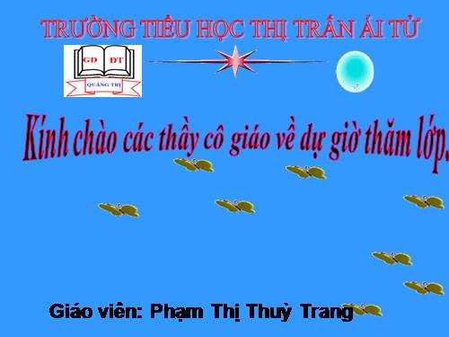 Tuần 33. Mặt trời xanh của tôi