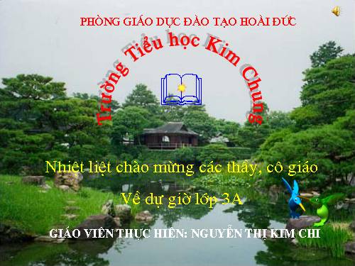 Tuần 33. Cóc kiện Trời