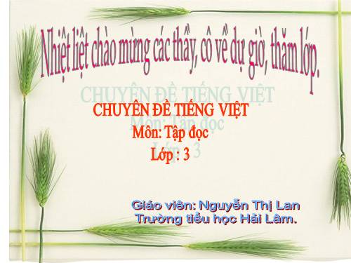 Tuần 30. Một mái nhà chung