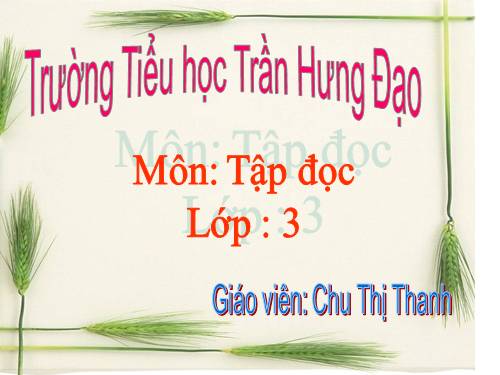 Tuần 30. Một mái nhà chung