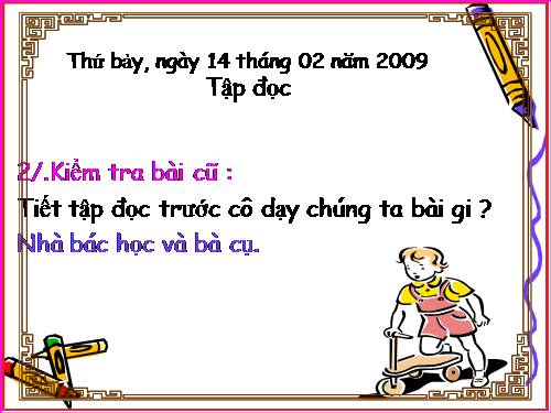 Tuần 22. Cái cầu