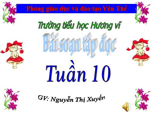 Tuần 10. Thư gửi bà