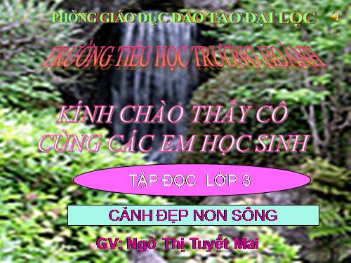 Tuần 12. Cảnh đẹp non sông