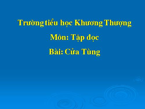 Tuần 13. Cửa Tùng