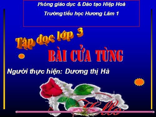 Tuần 13. Cửa Tùng