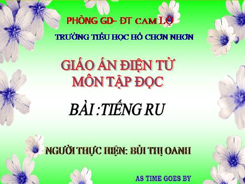 Tuần 8. Tiếng ru