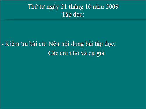 Tuần 8. Tiếng ru