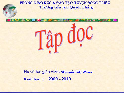 Tuần 8. Tiếng ru