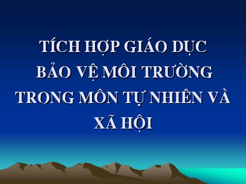 tich hop bao ve moi truong