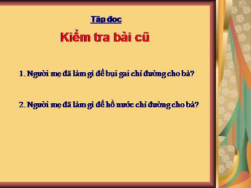 Tuần 4. Ông ngoại