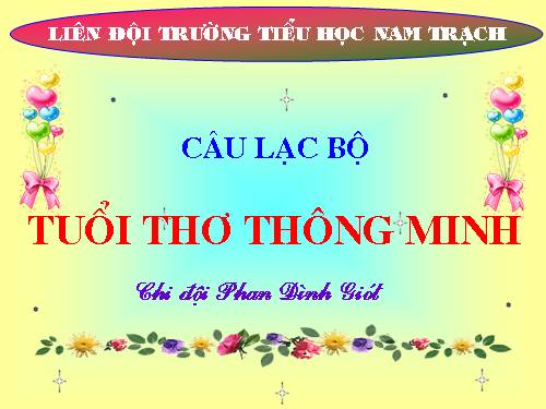 Cau lac bo tuoi tho thong minh.ppt