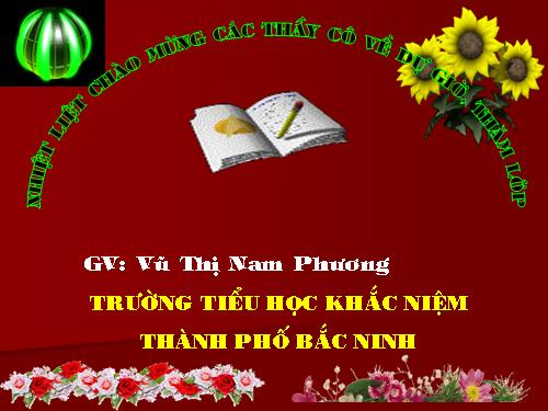 Tuần 30. Một mái nhà chung