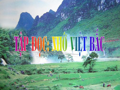 Tuần 14. Nhớ Việt Bắc