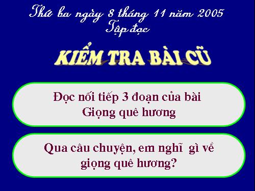 Tuần 10. Quê hương