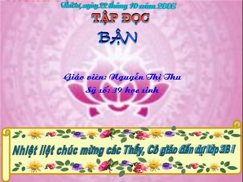 Tuần 7. Bận