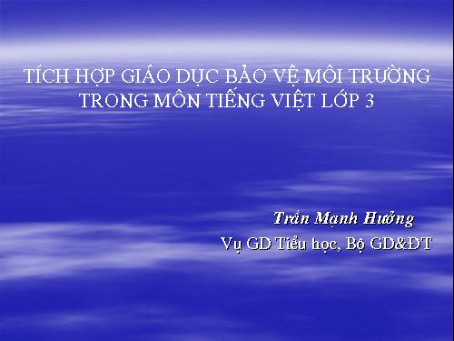 GD MÔI TRƯỜNG