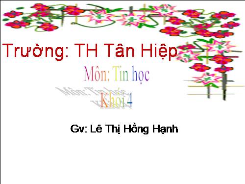 Chương V. Bài 4. Thay đổi cỡ chữ và phông chữ