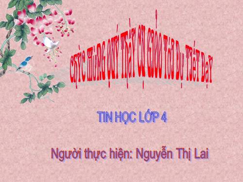 Chương V. Bài 4. Thay đổi cỡ chữ và phông chữ