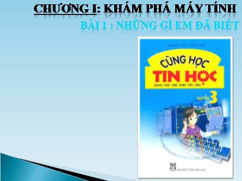 Chương I. Bài 1. Những gì em đã biết