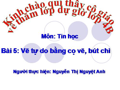 Chương II. Bài 5. Vẽ tự do bằng cọ vẽ, bút chì