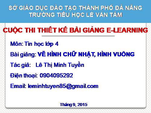 Chương II. Bài 2. Vẽ hình chữ nhật, hình vuông