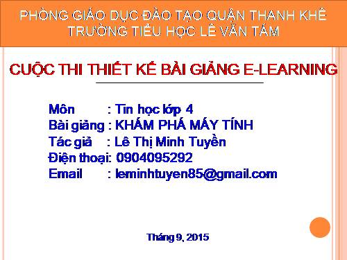 Chương I. Bài 2. Khám phá máy tính