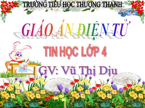 Chương V. Bài 4. Thay đổi cỡ chữ và phông chữ