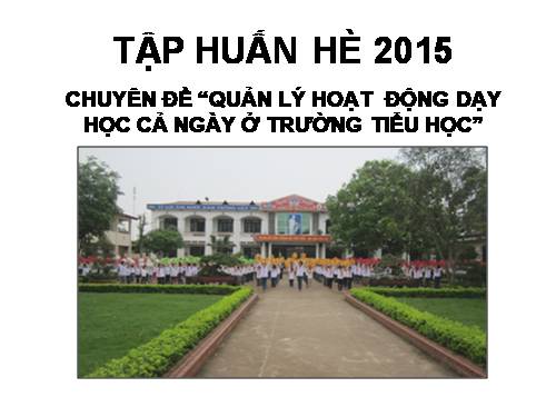 Tập huấn hè 2015