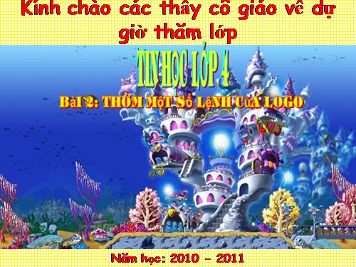 Chương VI. Bài 2. Thêm một số lệnh của Logo