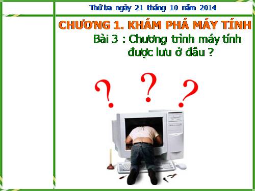 Chương I. Bài 3. Chương trình máy tính được lưu ở đâu?